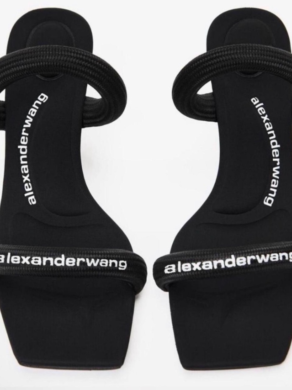 NWT 👠 Alexander Wang Jessie Kitten Heel Slide Sandals. Sz. 41 US 9,5/10 - Picture 3 of 7